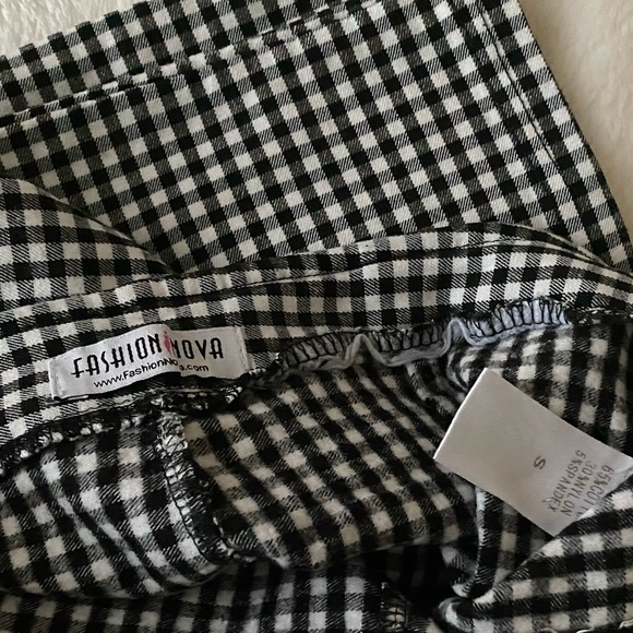 Comfy Black & white checkered pants - Picture 3 of 3